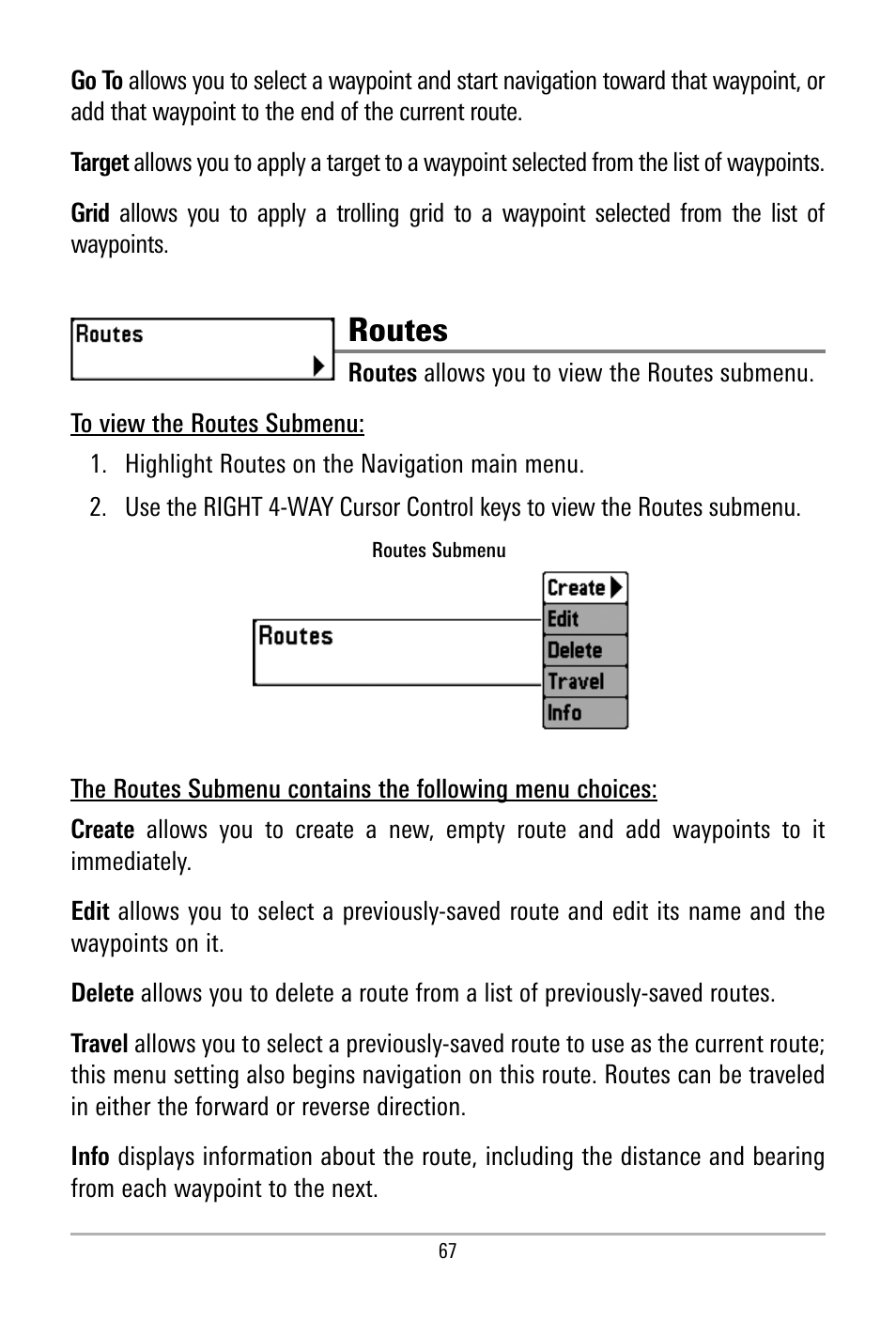 Routes | Humminbird 500 SERIES 580 User Manual | Page 74 / 134