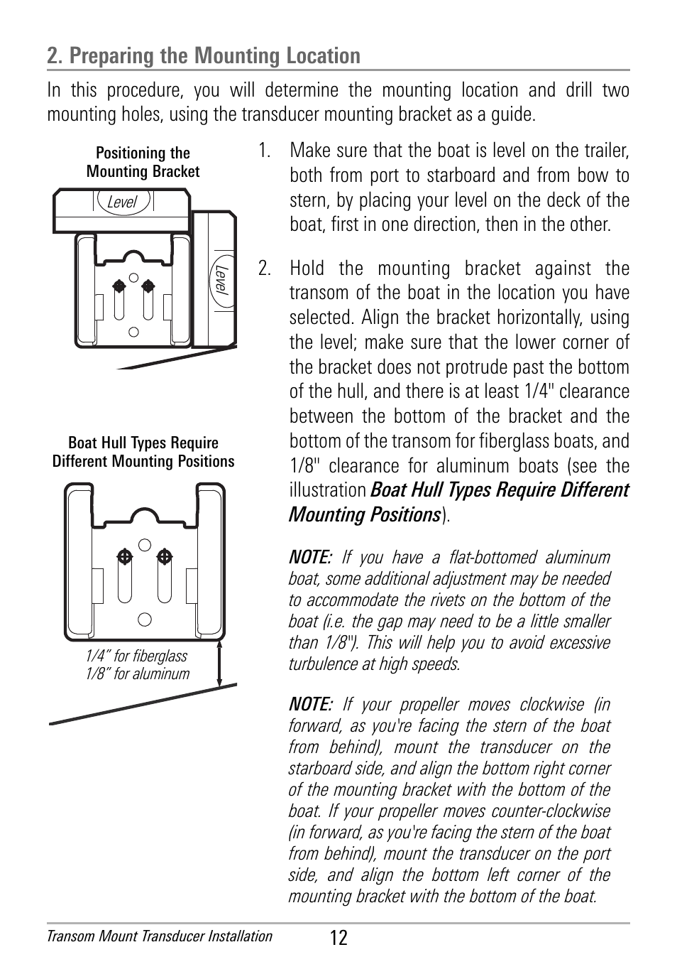 Preparing the mounting location | Humminbird HDR 650 User Manual | Page 16 / 48