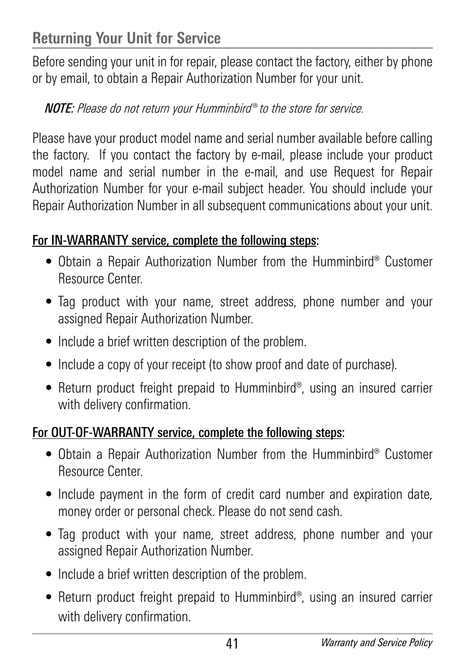 Humminbird HDR 650 User Manual | Page 45 / 48