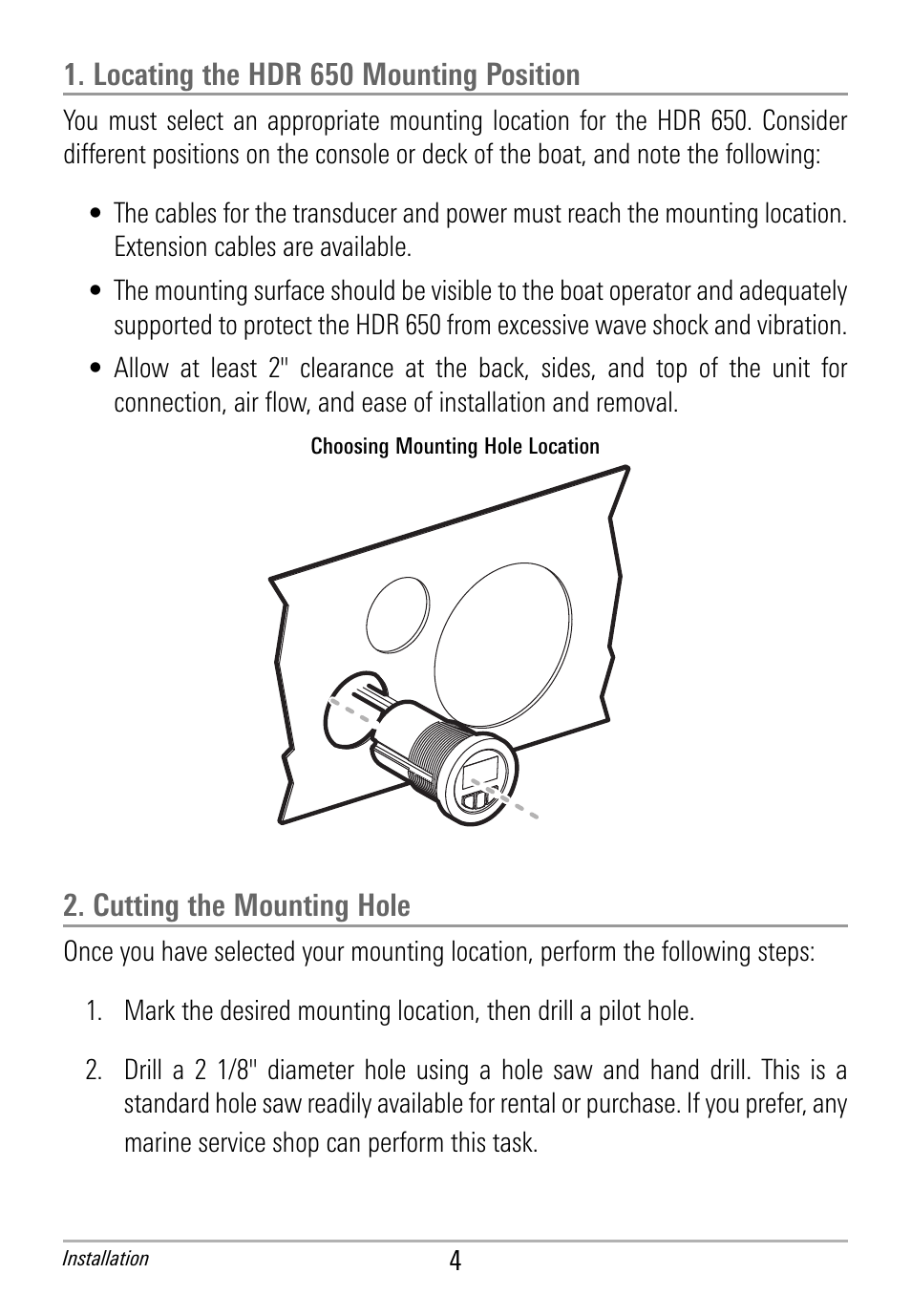 Humminbird HDR 650 User Manual | Page 8 / 48