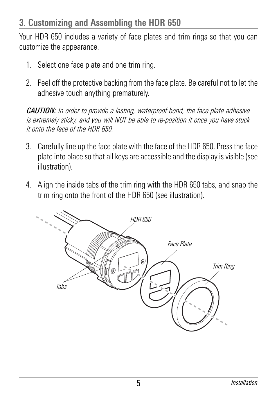 Customizing and assembling the hdr 650 | Humminbird HDR 650 User Manual | Page 9 / 48