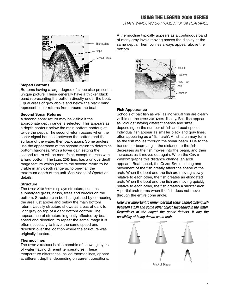 Using the legend 2000 series | Humminbird Legend 2000 User Manual | Page 7 / 18