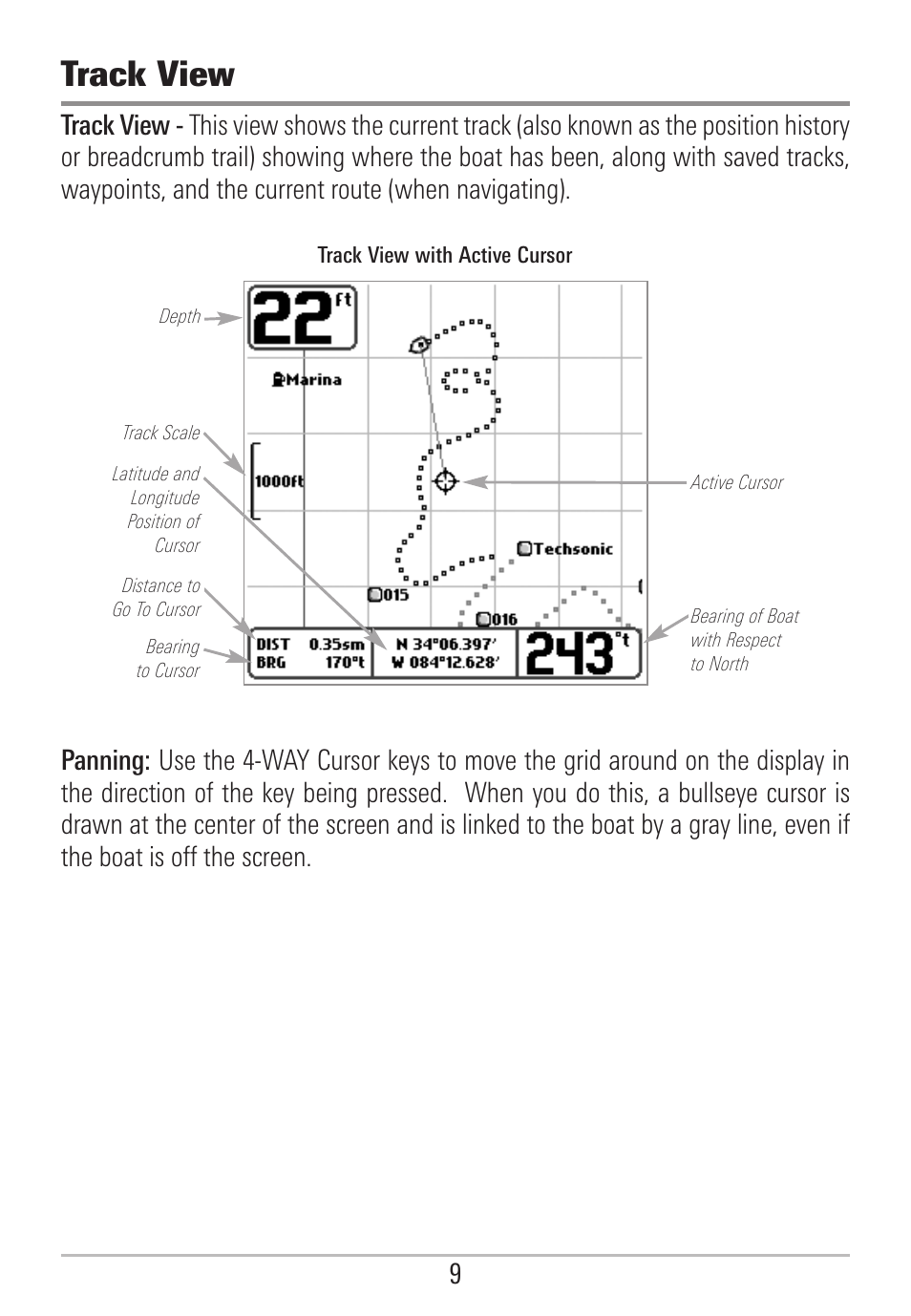 Track view | Humminbird 531478-2_B User Manual | Page 15 / 66