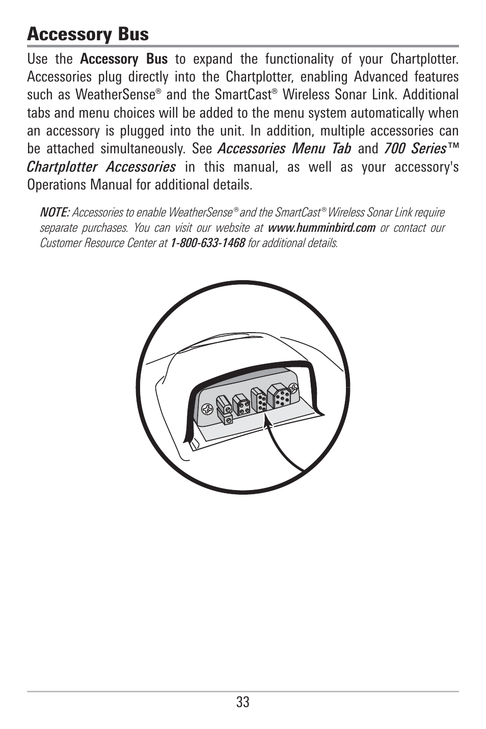 Accessory bus | Humminbird 785C2I User Manual | Page 41 / 120