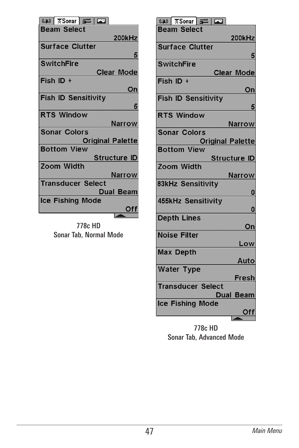 Humminbird 778C User Manual | Page 55 / 107