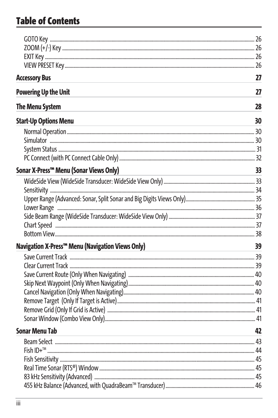 Humminbird Matrix 97 User Manual | Page 2 / 87