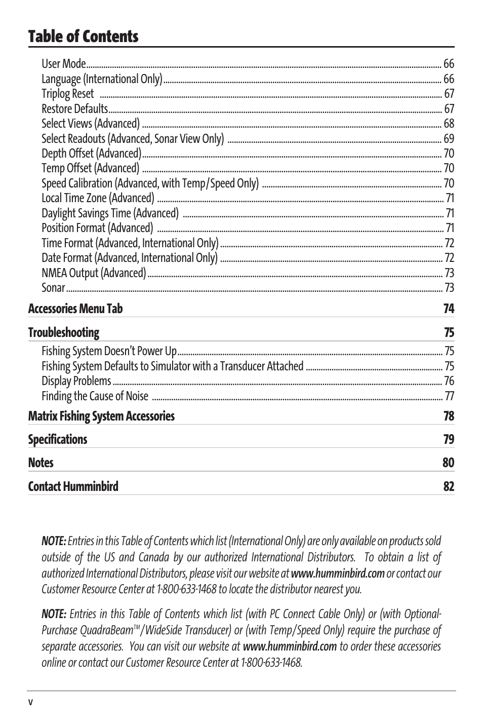 Humminbird Matrix 97 User Manual | Page 4 / 87