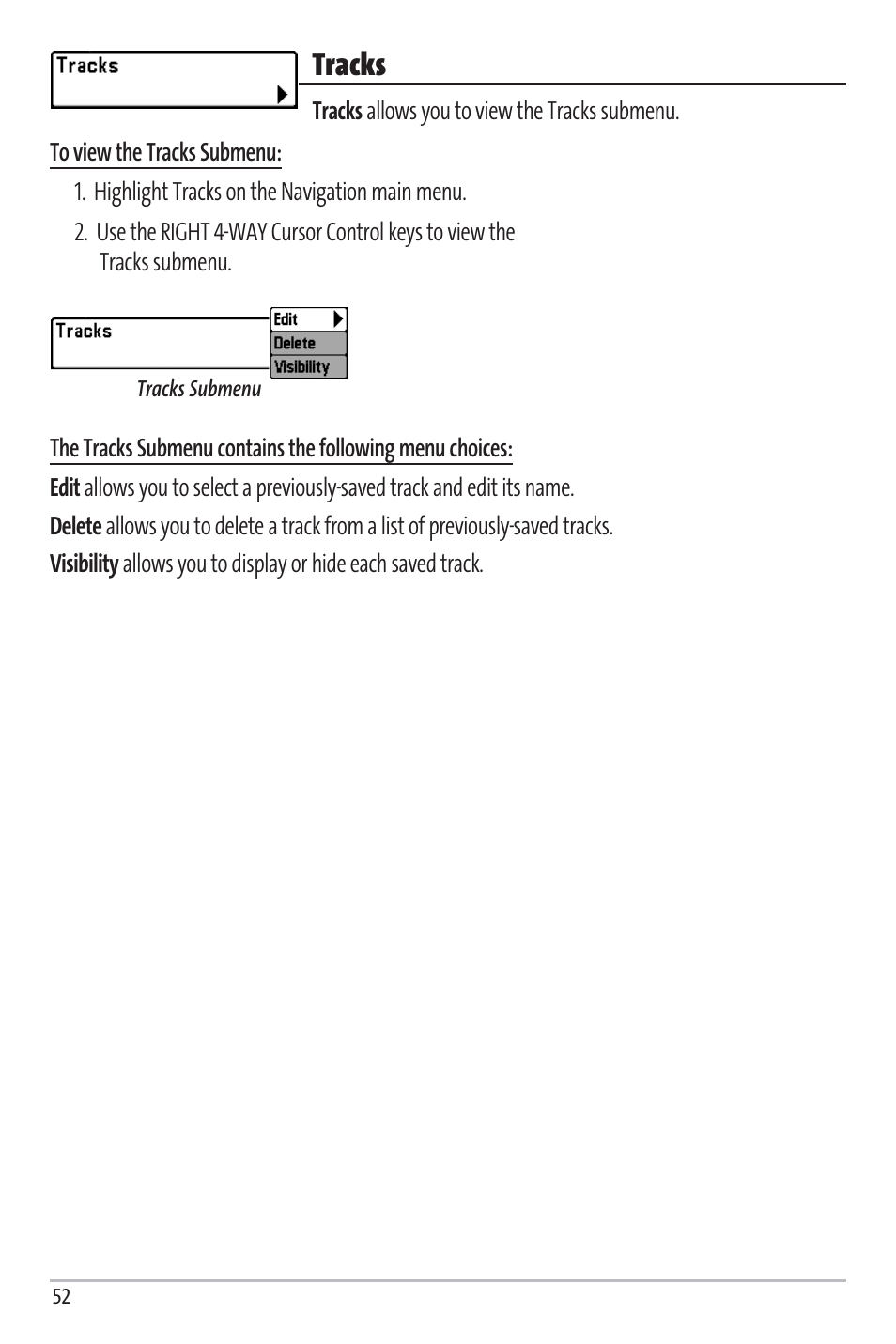 Tracks | Humminbird Matrix 97 User Manual | Page 56 / 87