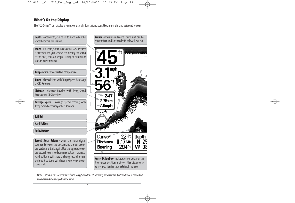 What’s on the display, Do not print this page | Humminbird 767 User Manual | Page 8 / 60