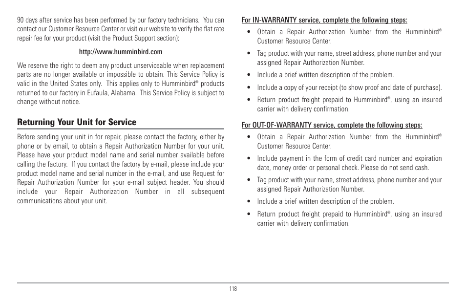 Humminbird 917C User Manual | Page 126 / 141