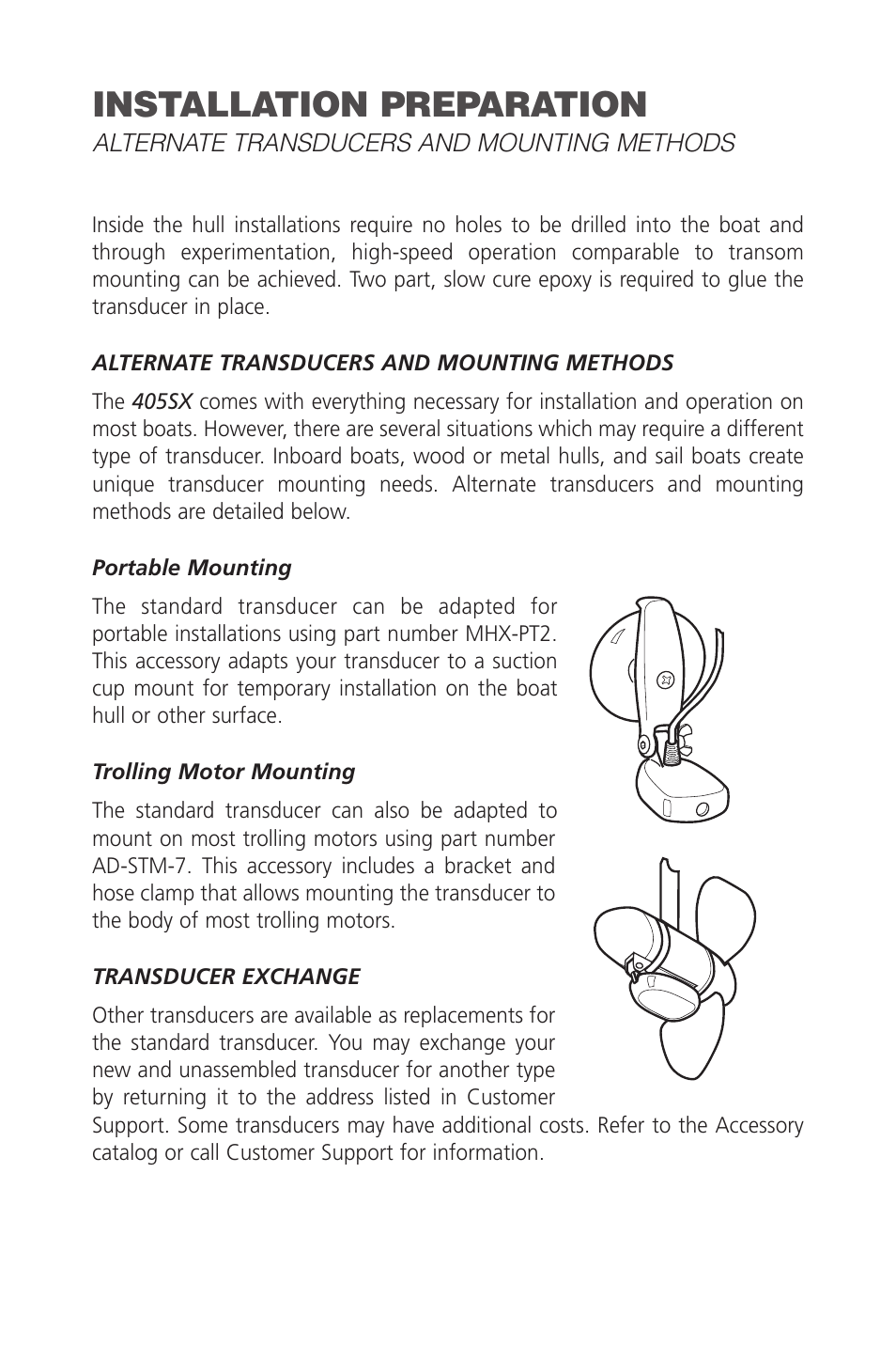 Installation preparation | Humminbird SINGLEBEAM 405SX User Manual | Page 6 / 35