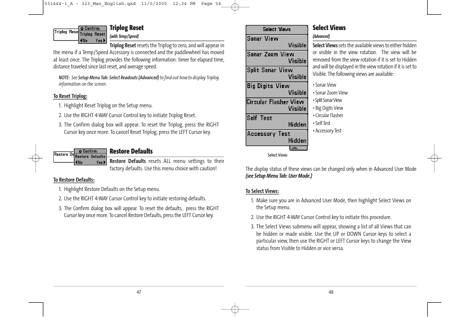 Humminbird 531444-1_A User Manual | Page 28 / 37