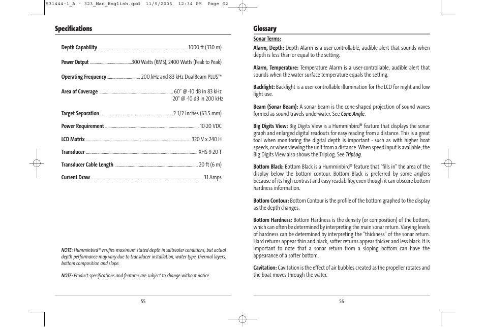 Humminbird 531444-1_A User Manual | Page 32 / 37