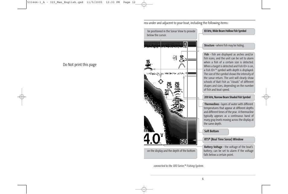 What’s on the display, Do not print this page | Humminbird 531444-1_A User Manual | Page 7 / 37