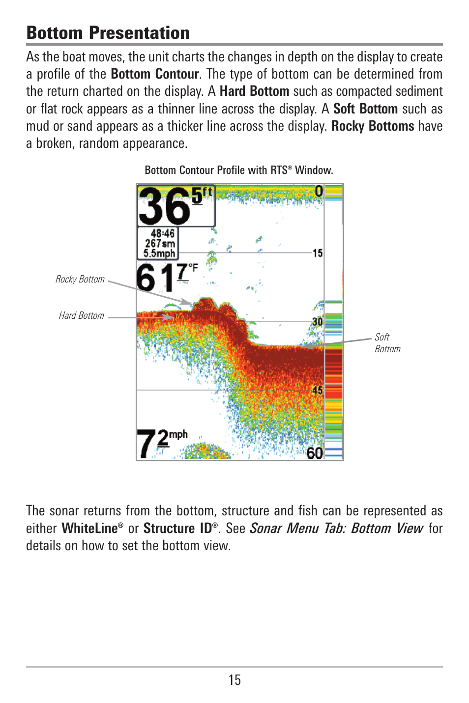 Bottom presentation | Humminbird 787c2i User Manual | Page 24 / 170