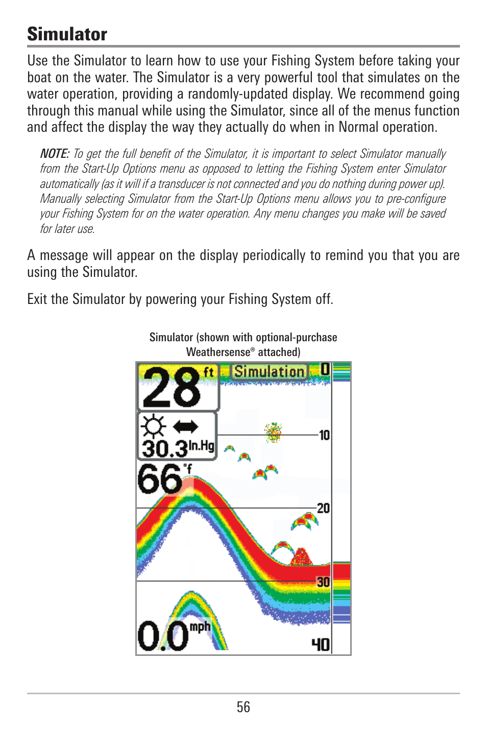 Simulator | Humminbird 787c2i User Manual | Page 65 / 170