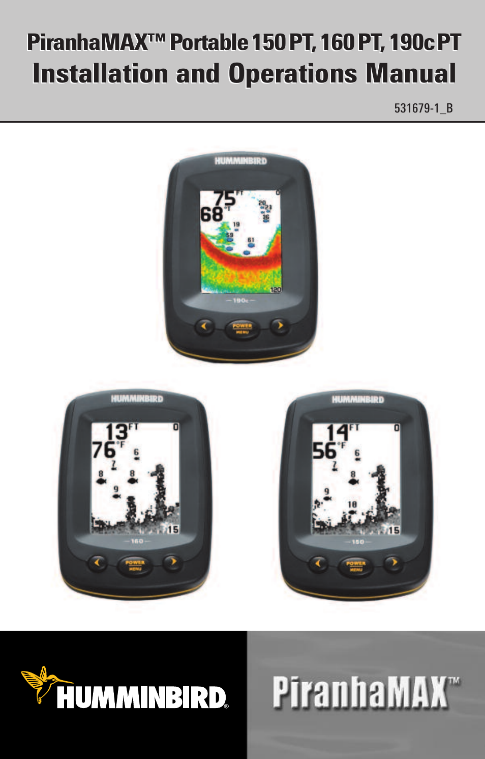 Humminbird PIRANHAMAX 190CPT User Manual | 44 pages