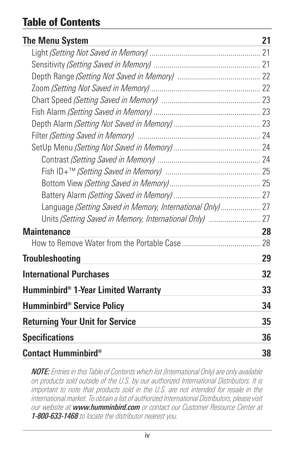 Humminbird PIRANHAMAX 190CPT User Manual | Page 5 / 44