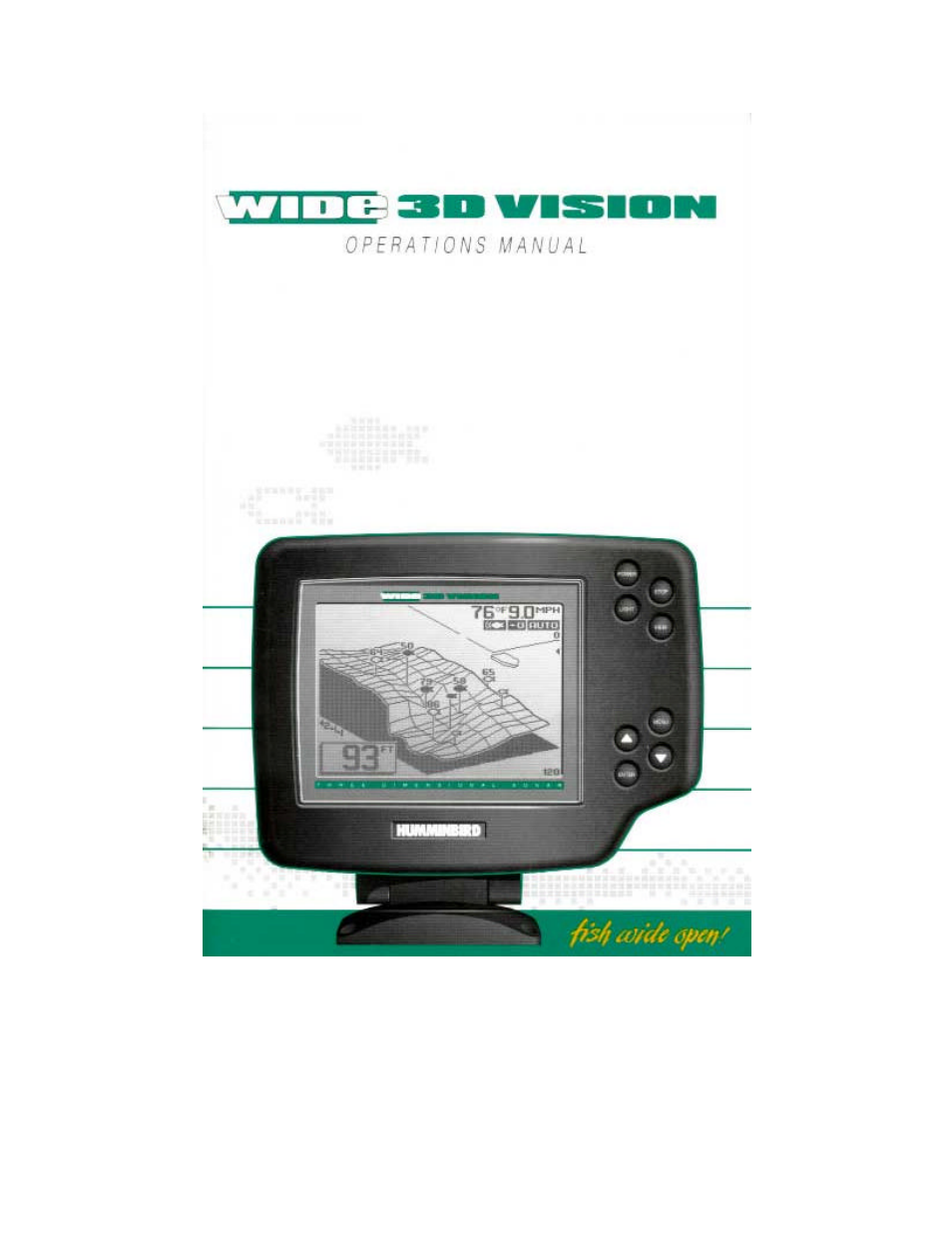 Humminbird Wide 3D Vision User Manual | 38 pages