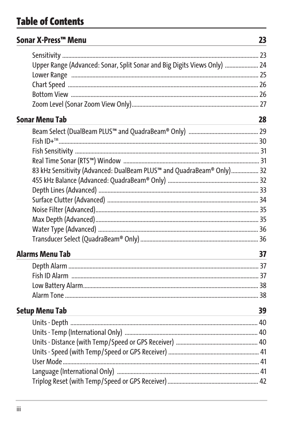 Humminbird Matrix 20 User Manual | Page 4 / 60