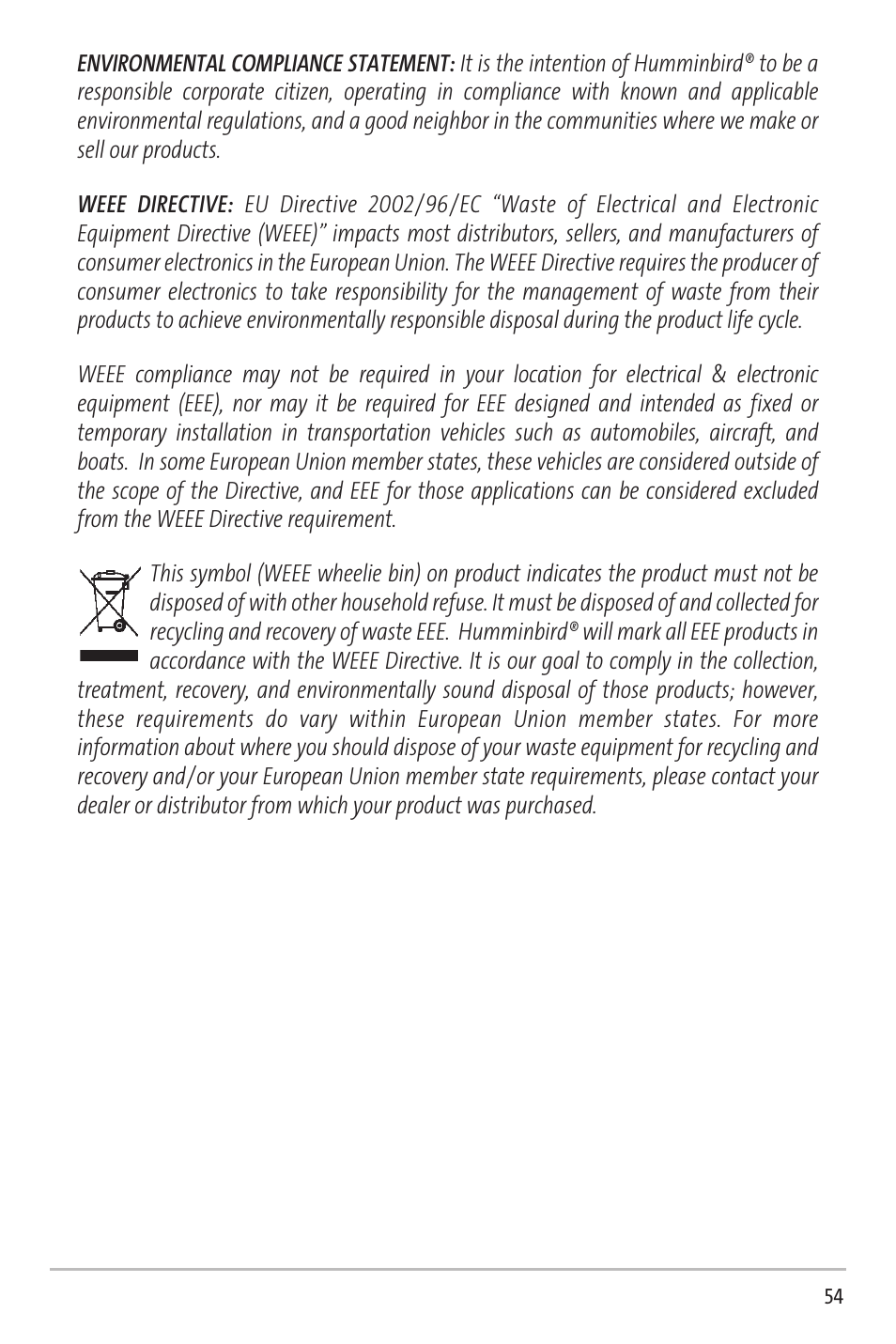 Humminbird Matrix 20 User Manual | Page 59 / 60