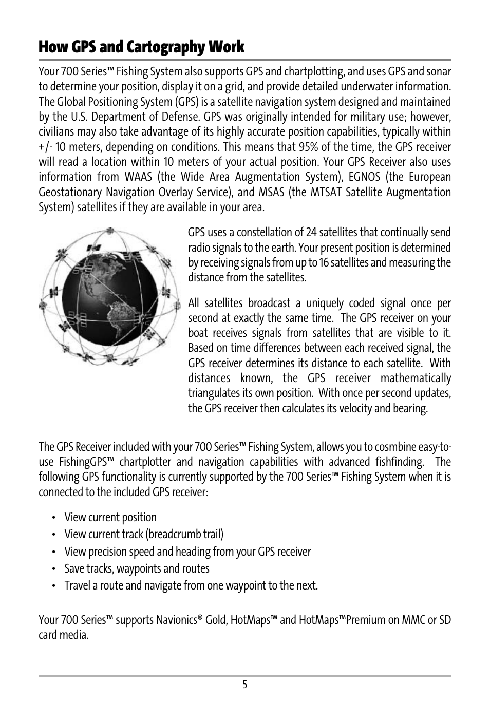 How gps and cartography work | Humminbird 531427-1_D User Manual | Page 12 / 119