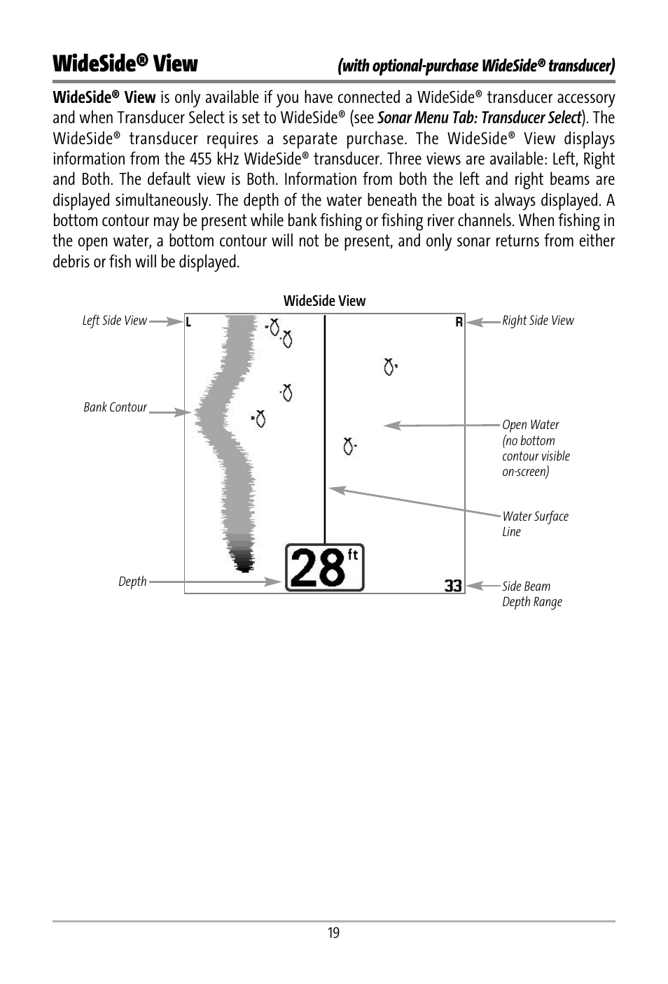 Wideside® view | Humminbird 531427-1_D User Manual | Page 26 / 119