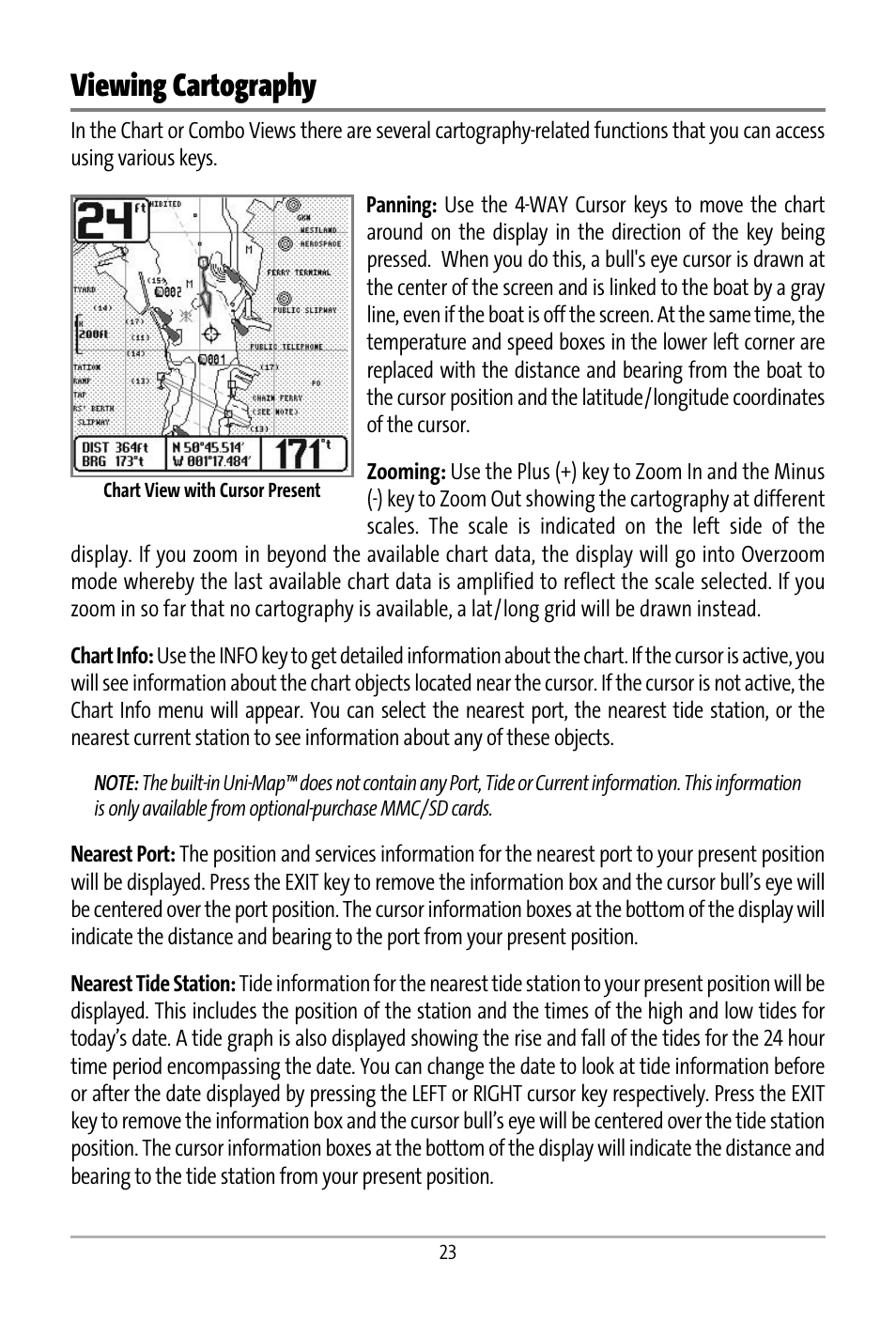 Viewing cartography | Humminbird 531427-1_D User Manual | Page 30 / 119