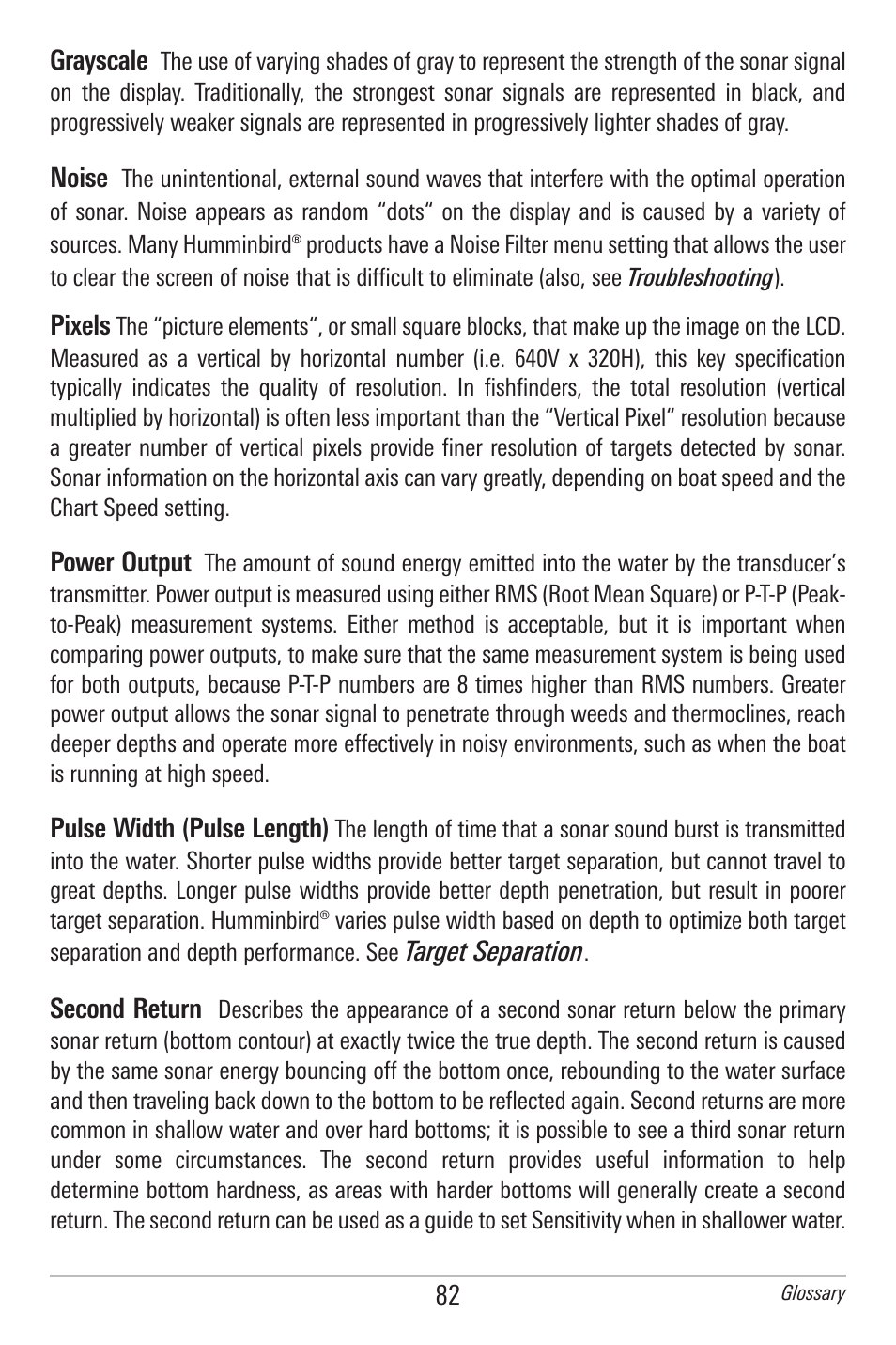 Humminbird 300 SERIES 345C DI User Manual | Page 91 / 94
