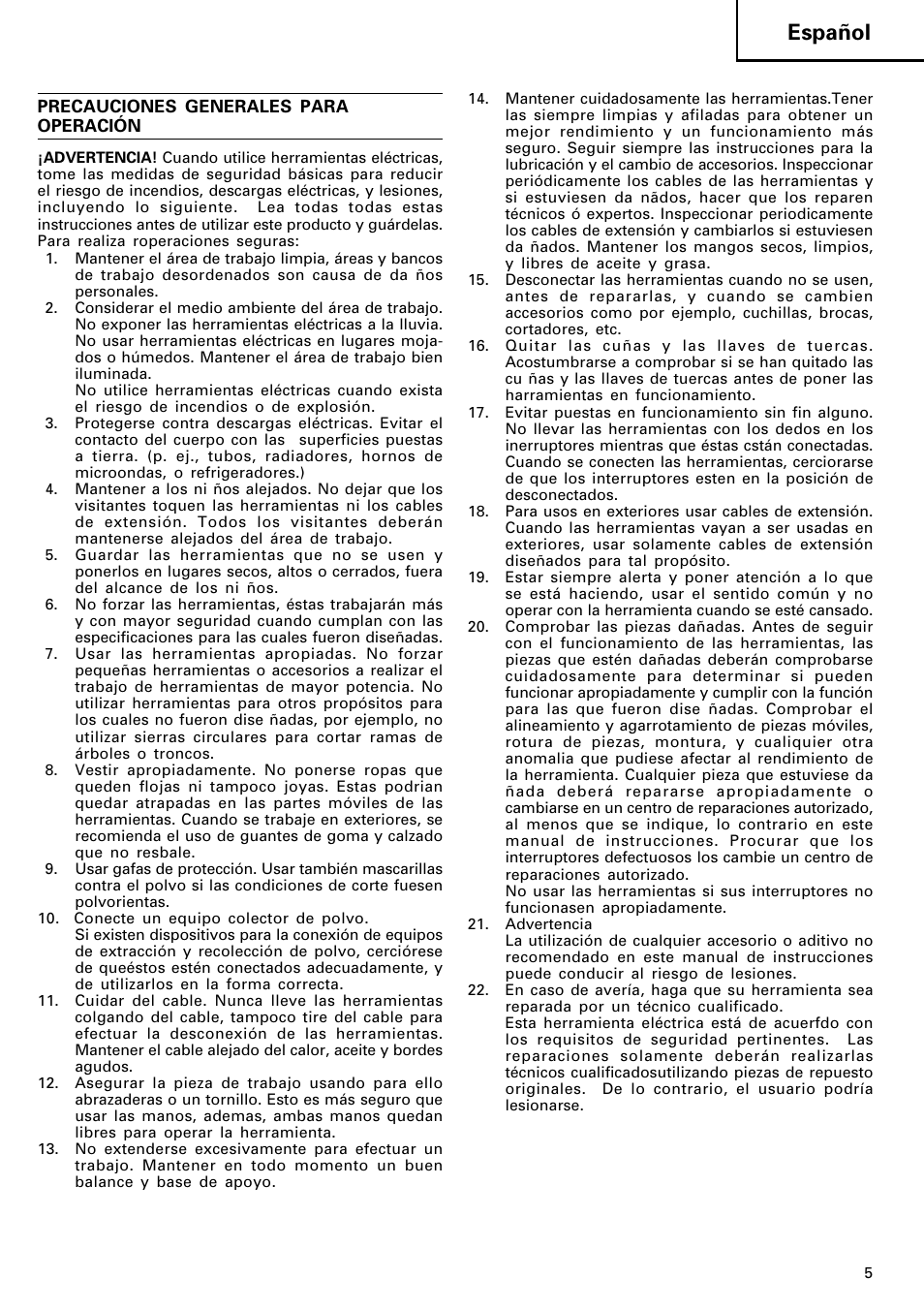 Español | Humminbird H 90SB User Manual | Page 6 / 17