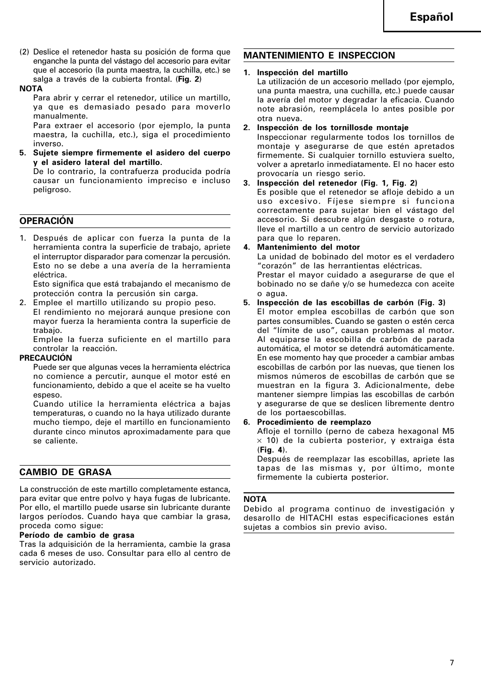 Español | Humminbird H 90SB User Manual | Page 8 / 17