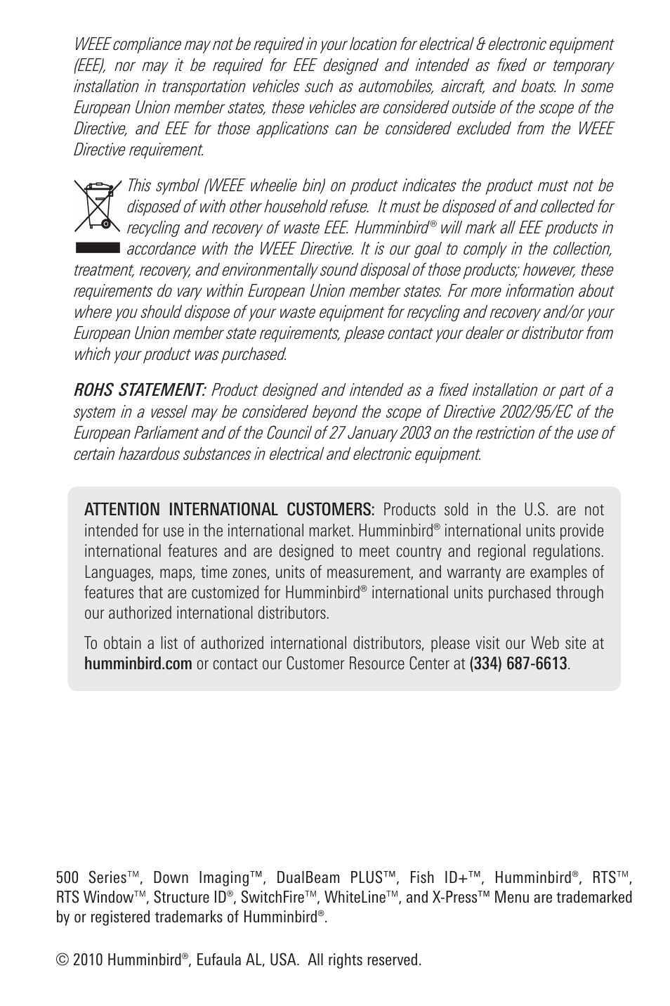 Humminbird 596C HD DI User Manual | Page 3 / 96