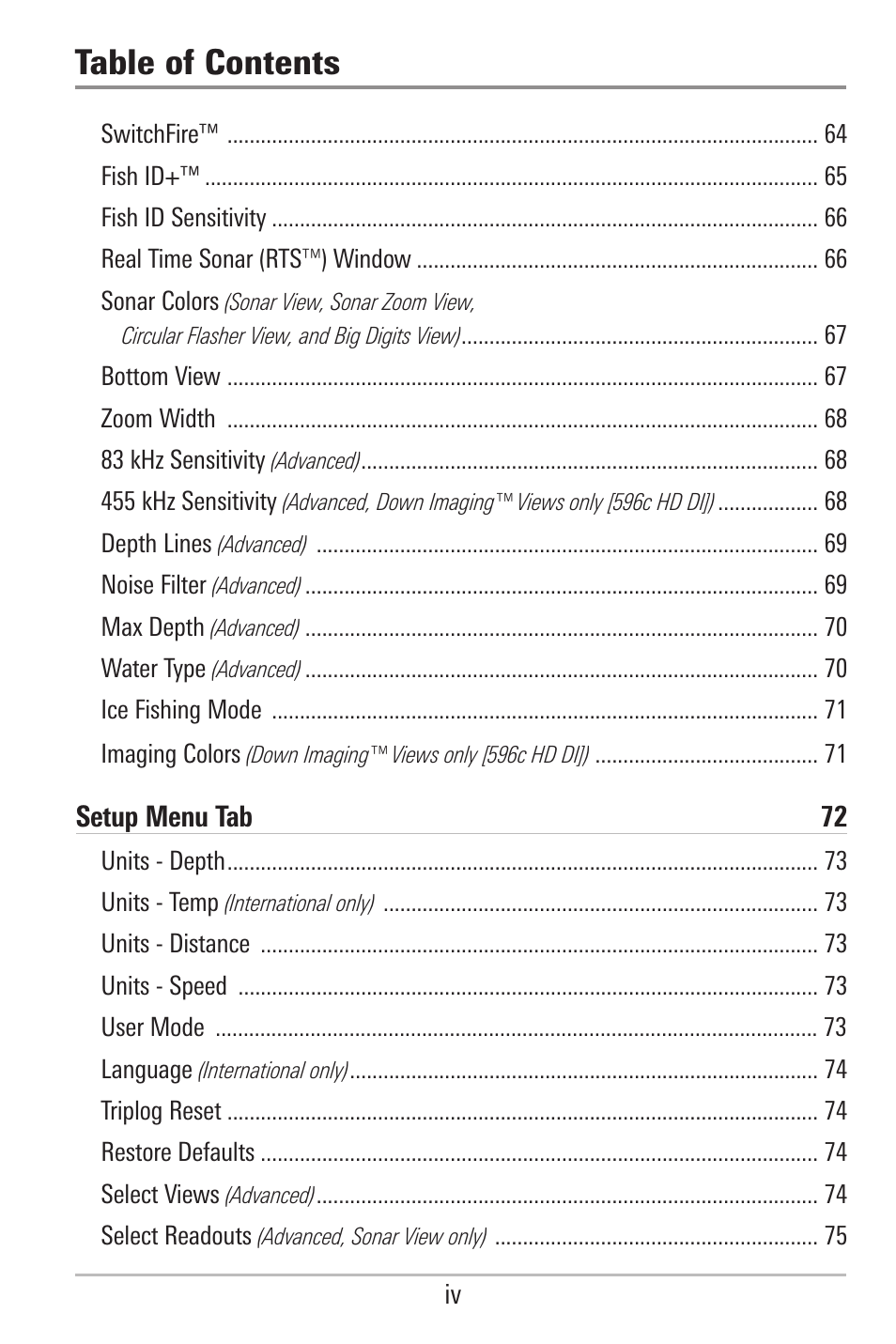 Humminbird 596C HD DI User Manual | Page 7 / 96