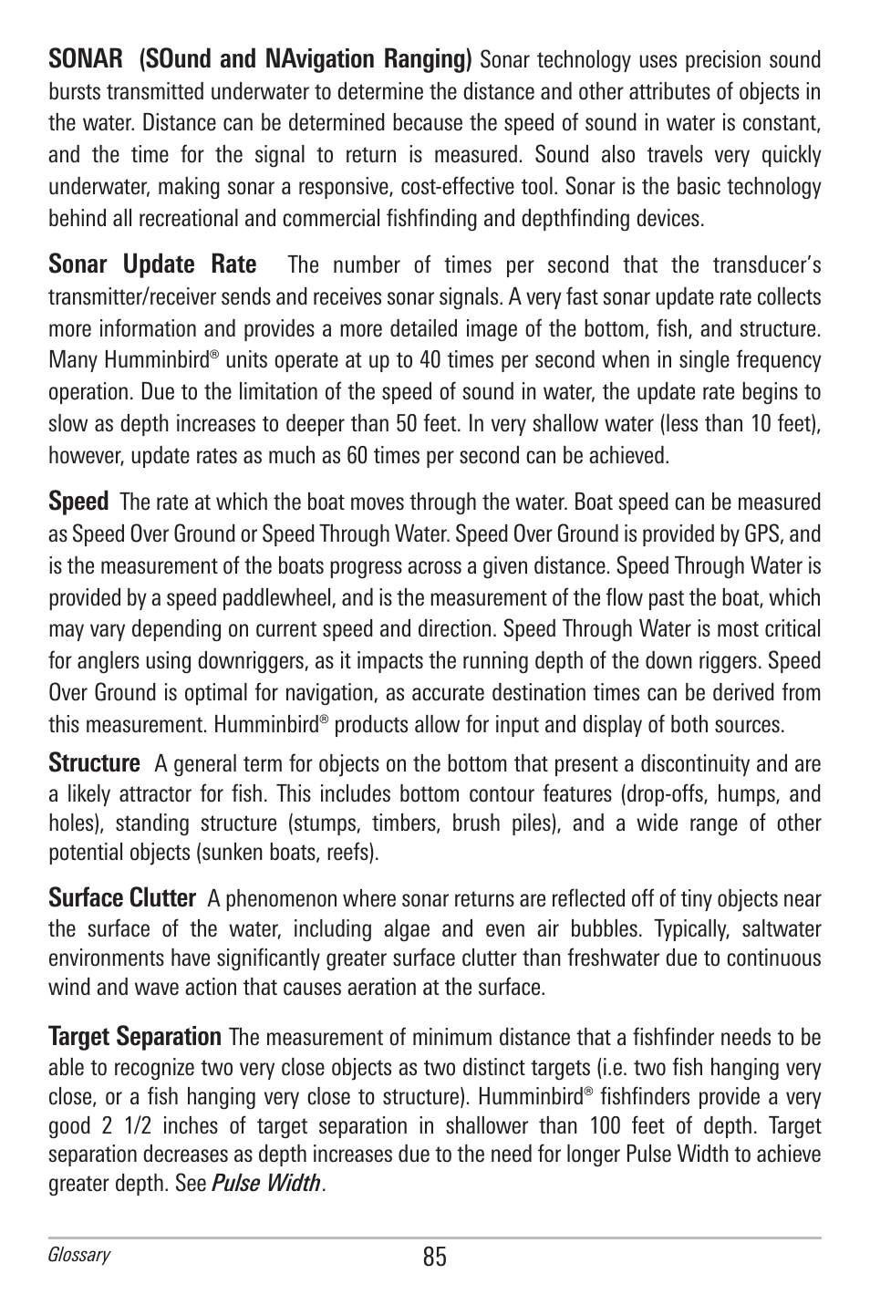 Humminbird 596C HD DI User Manual | Page 94 / 96