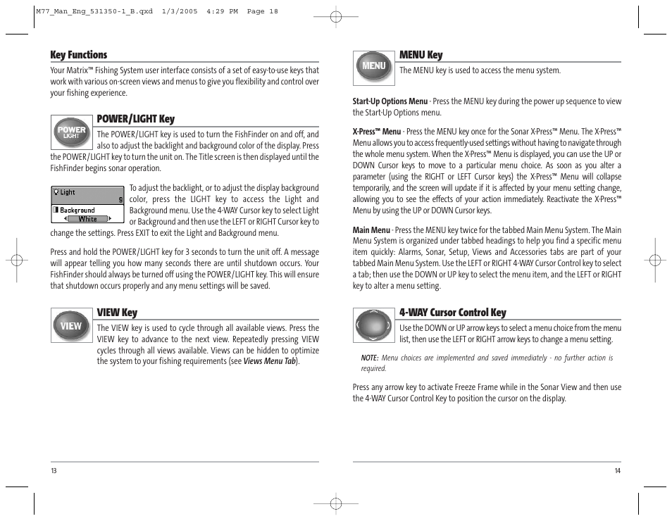 Humminbird Matrix 77c User Manual | Page 10 / 31