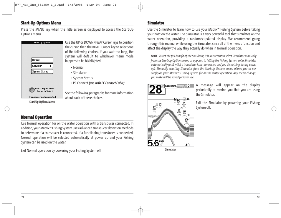 Humminbird Matrix 77c User Manual | Page 13 / 31
