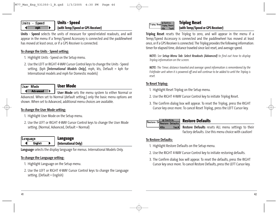 Humminbird Matrix 77c User Manual | Page 24 / 31
