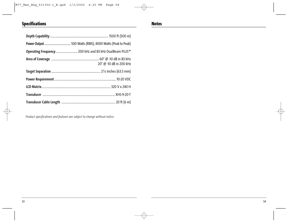 Humminbird Matrix 77c User Manual | Page 30 / 31