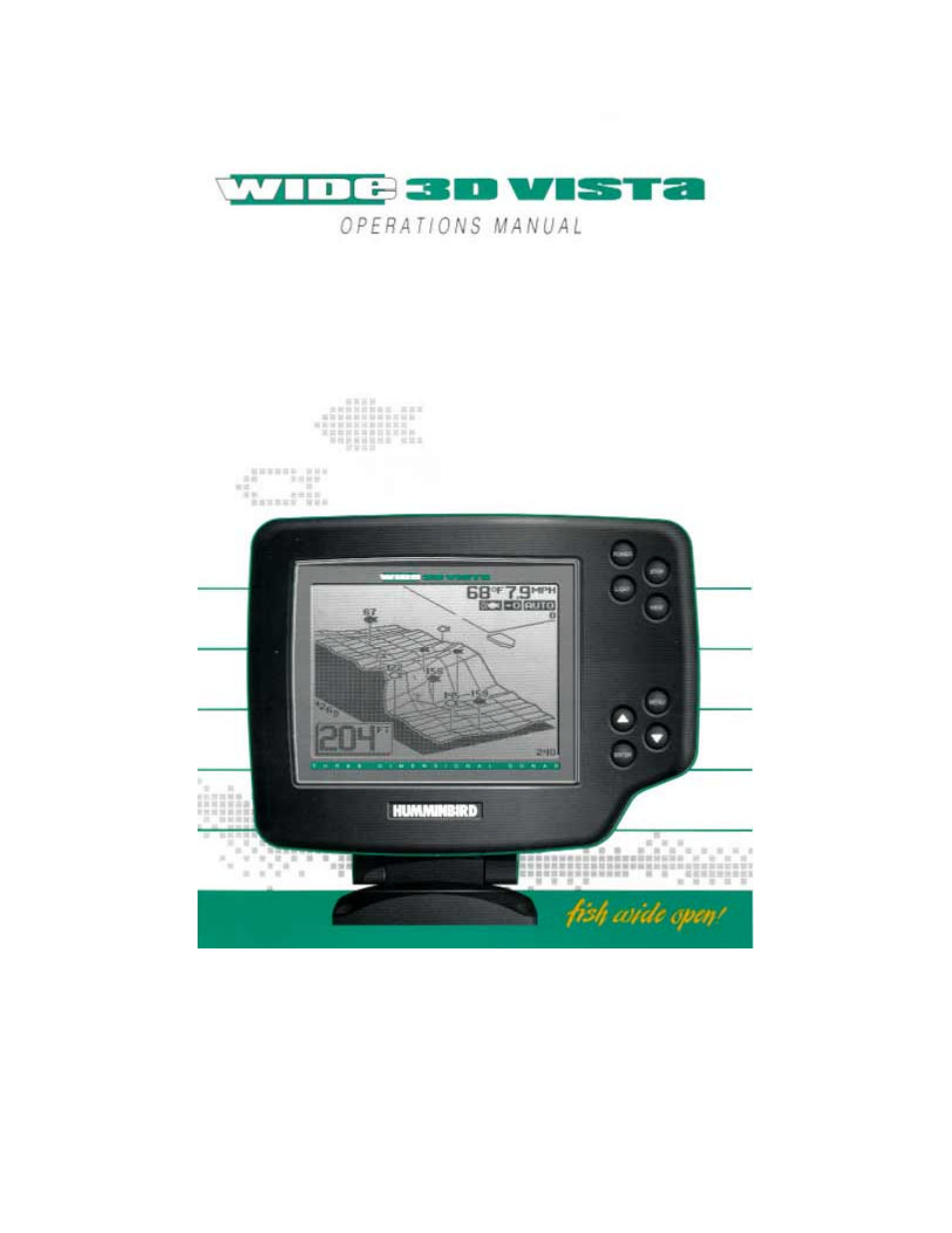 Humminbird Wide 3D Vista User Manual | 38 pages