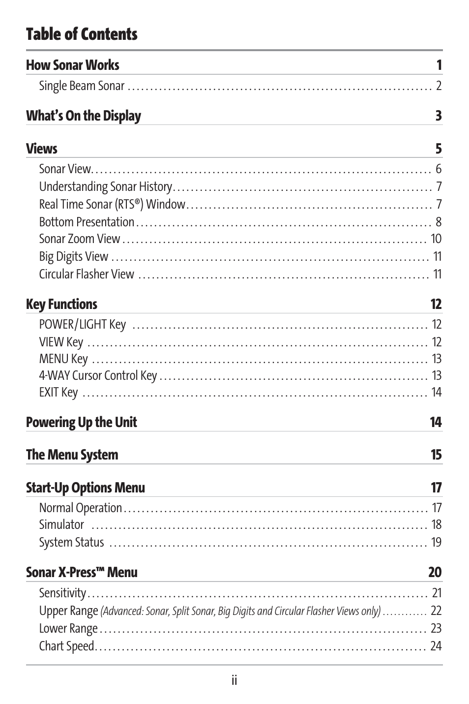 Humminbird 141c User Manual | Page 3 / 66