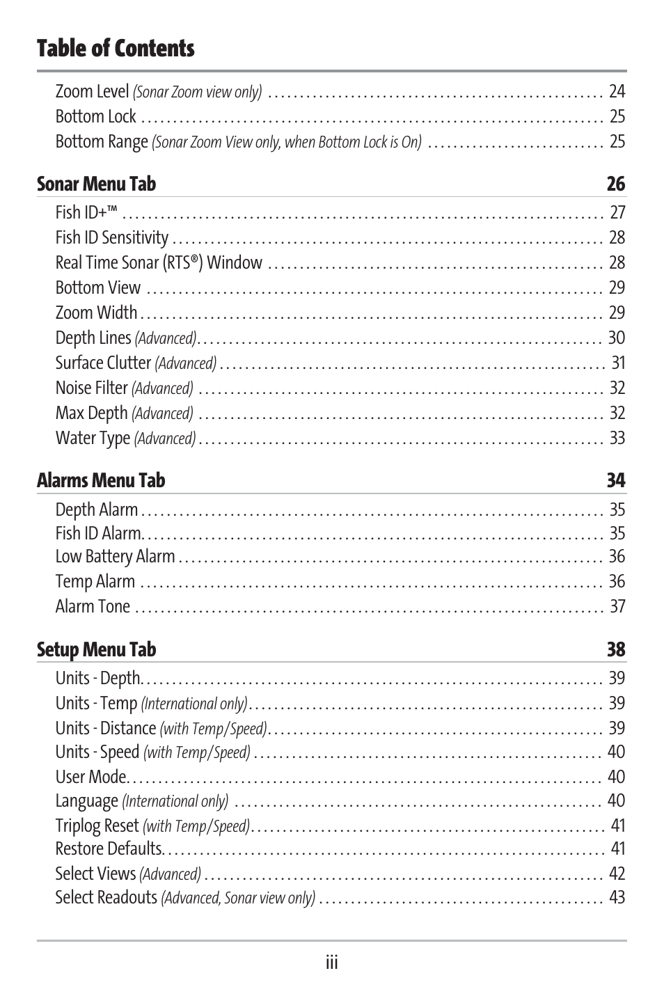 Humminbird 141c User Manual | Page 4 / 66