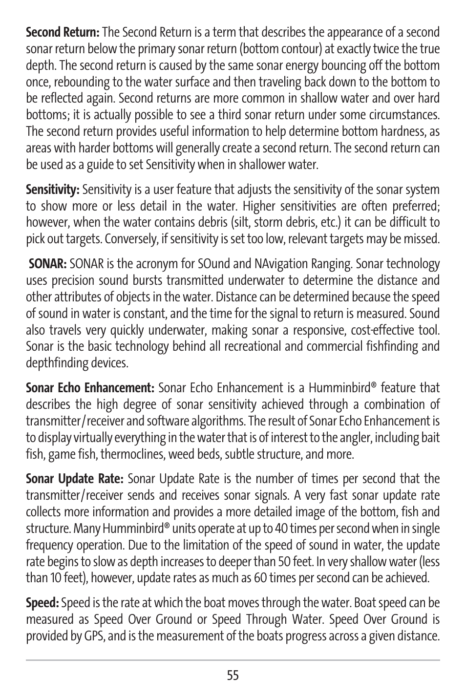 Humminbird 141c User Manual | Page 60 / 66