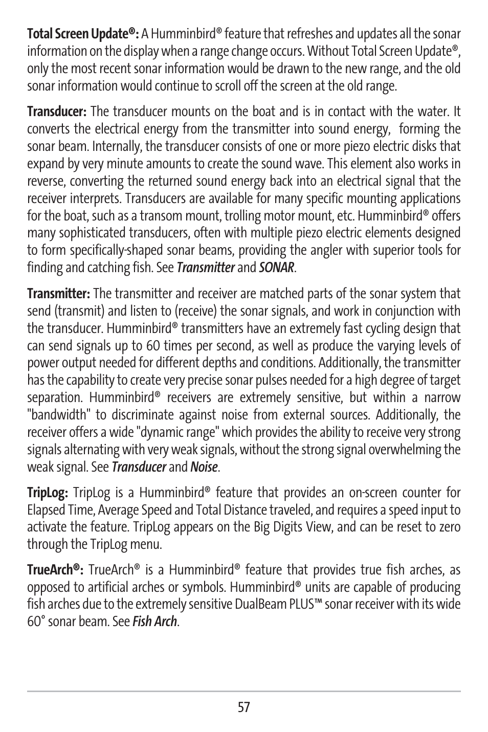 Humminbird 141c User Manual | Page 62 / 66