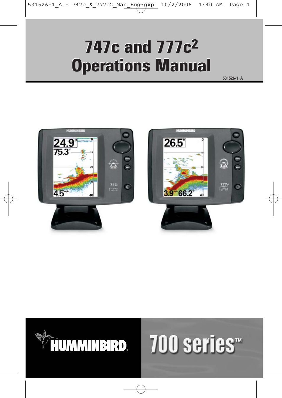 Humminbird 777c2 User Manual | 96 pages