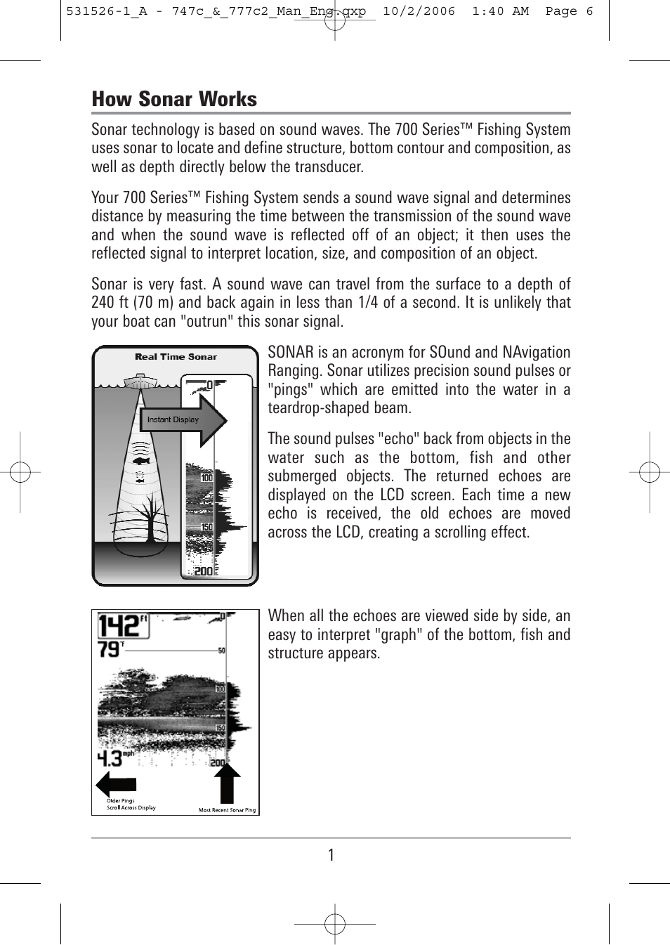 How sonar works | Humminbird 777c2 User Manual | Page 6 / 96