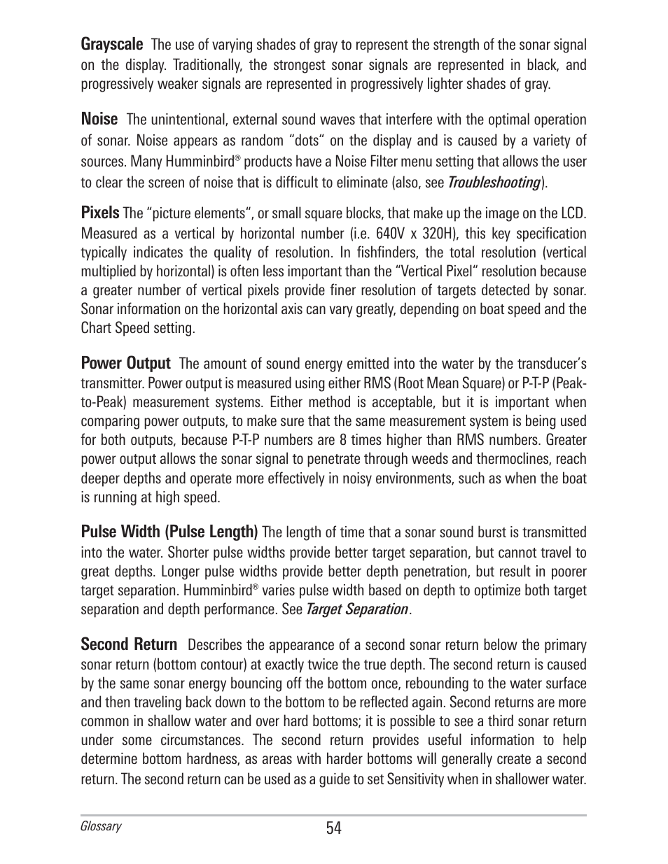 Humminbird 560 User Manual | Page 61 / 65