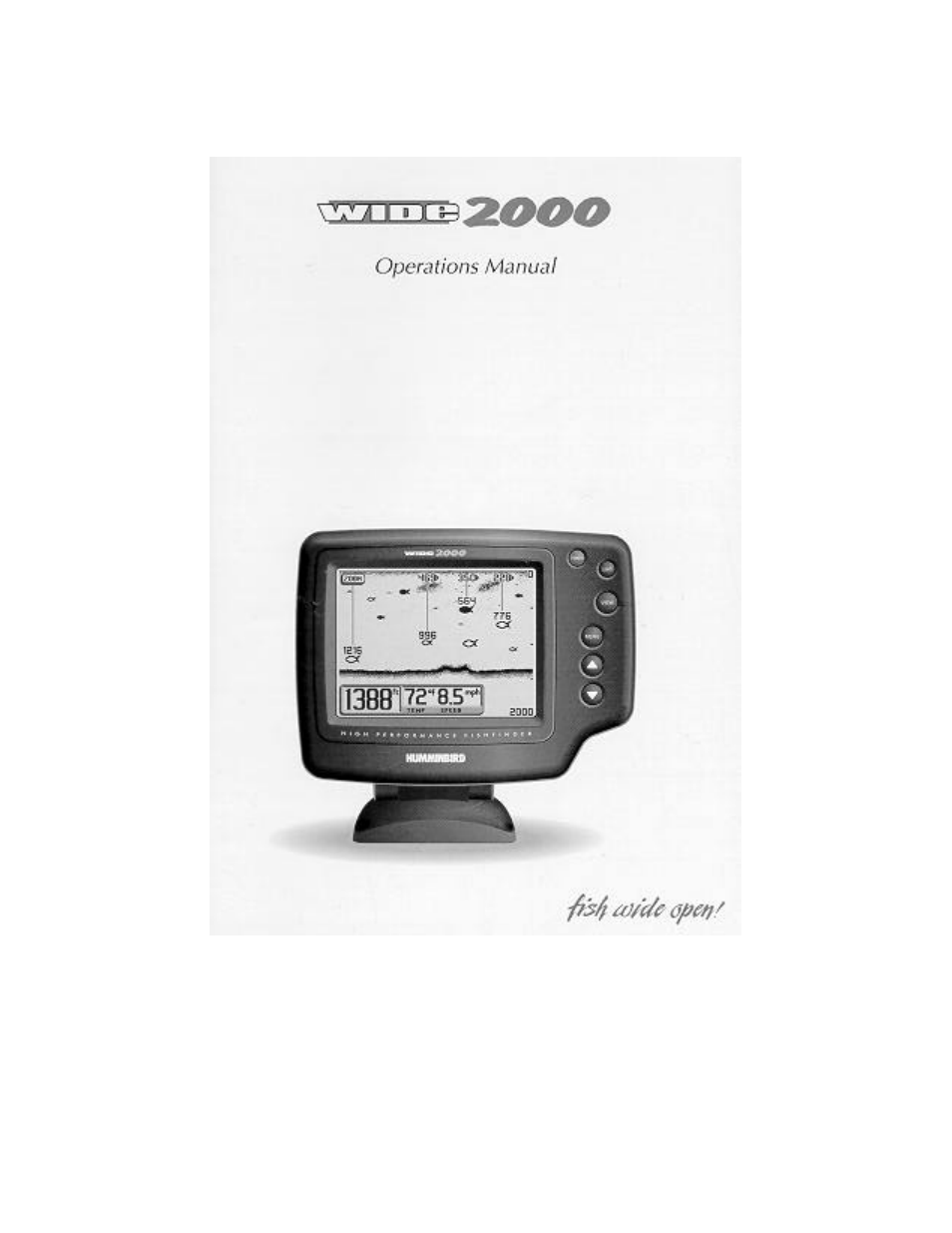 Humminbird Wide 2000 User Manual | 41 pages