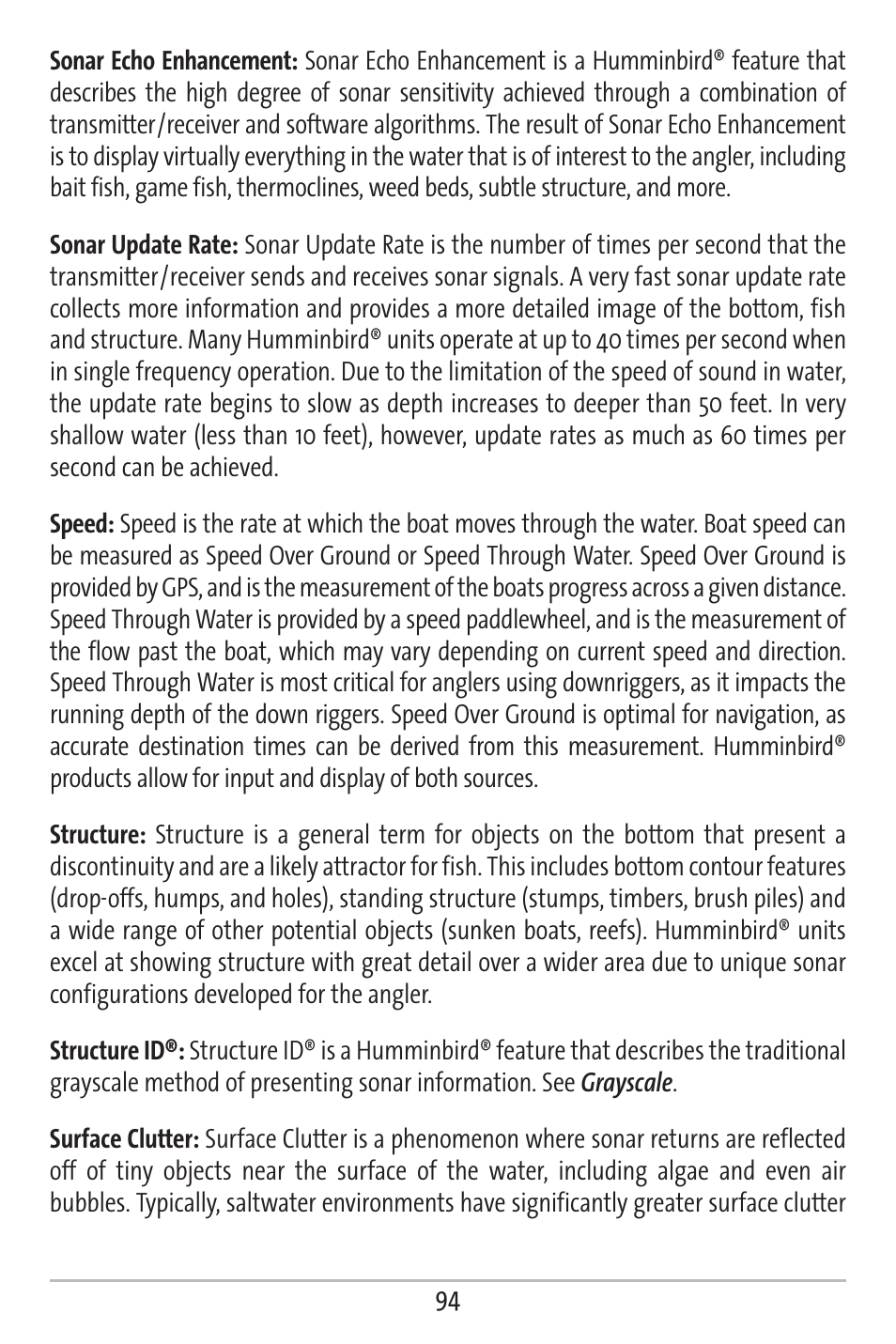 Humminbird 161 User Manual | Page 101 / 112