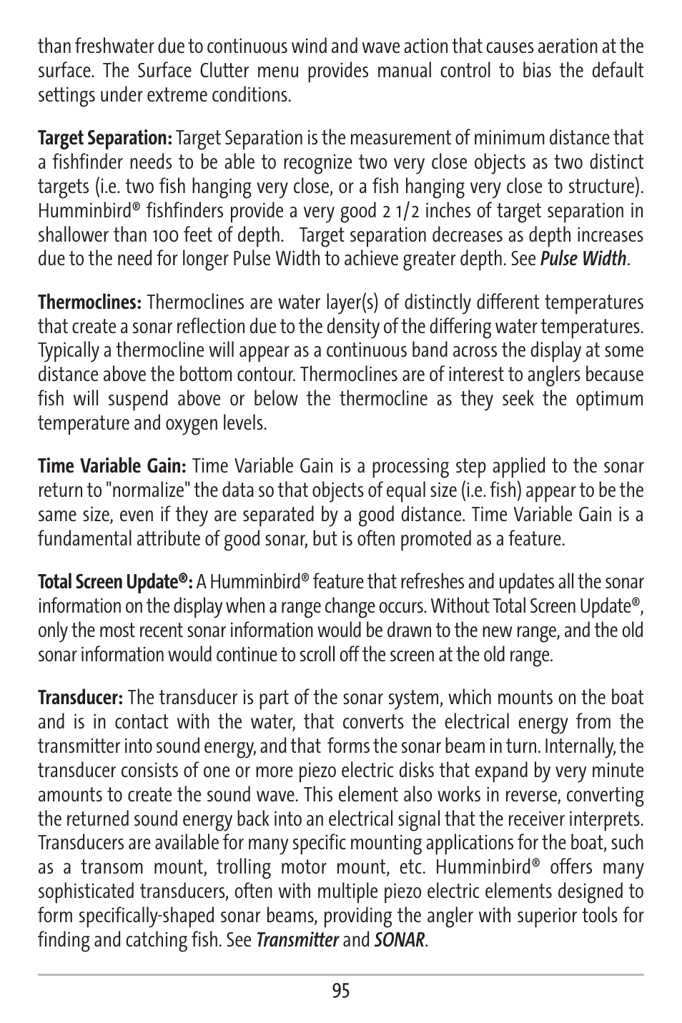 Humminbird 161 User Manual | Page 102 / 112