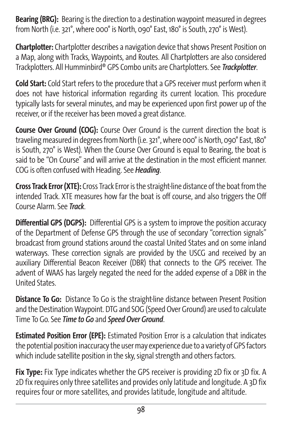 Humminbird 161 User Manual | Page 105 / 112